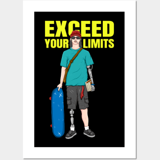 EXCEED YOUR LIMITS Posters and Art